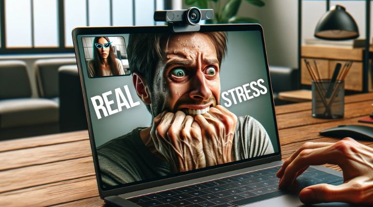 Video calling stress|
